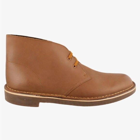 Clarks Bushacre Brown Leather Chukka Boots main image 6